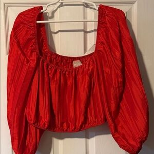 Show Me Your MuMu Red Crop Top